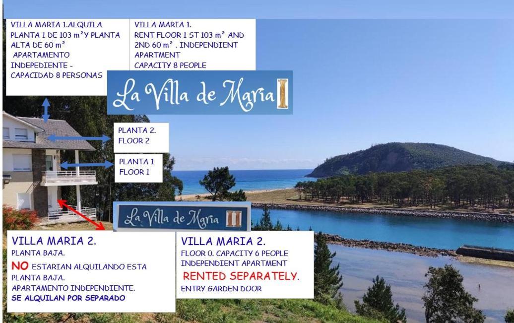 וילאביצ'יוסה La Villa De Maria I Playa Beach El Puntal Asturias מראה חיצוני תמונה