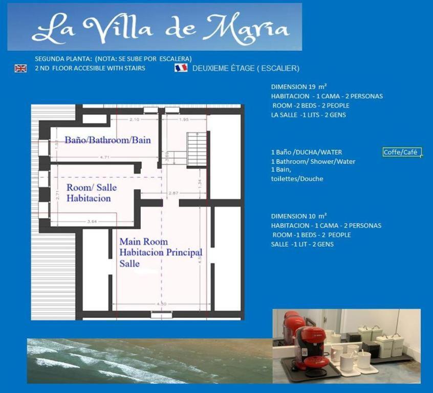 וילאביצ'יוסה La Villa De Maria I Playa Beach El Puntal Asturias מראה חיצוני תמונה