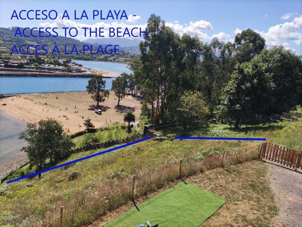 וילאביצ'יוסה La Villa De Maria I Playa Beach El Puntal Asturias מראה חיצוני תמונה