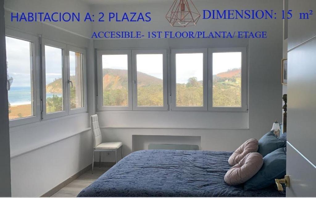 וילאביצ'יוסה La Villa De Maria I Playa Beach El Puntal Asturias מראה חיצוני תמונה